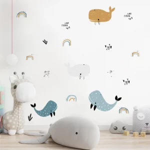 Stickers les petites baleines
