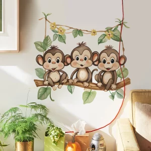 Stickers les 3 petits singes