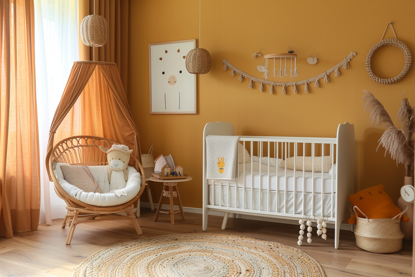 Nos idées déco pour une chambre bébé ocre